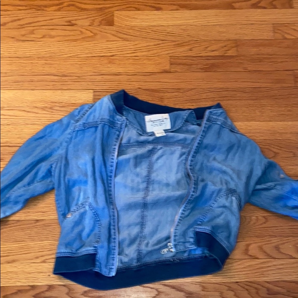 Jean bomber jacket